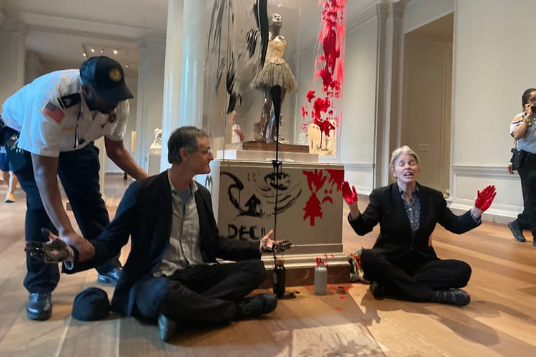Climate Activists Target Degas Sculpture in Washington D.C.