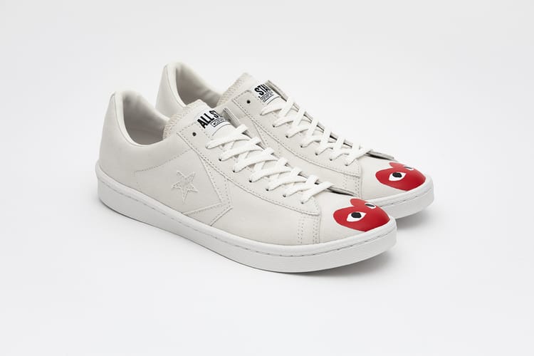 COMME des GARÇONS PLAY x Converse Pro Leather 最新聯乘鞋款發佈